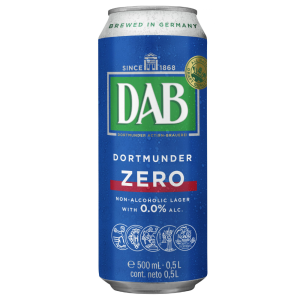 DAB ZERO 0,0%, 0,5 l alkoholmentes sör